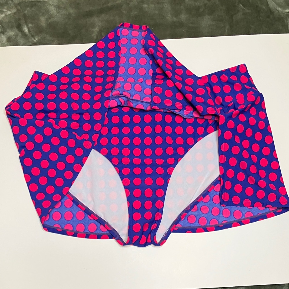 Women’s VM blue and red two piece swimsuit - Picture 5 of 7